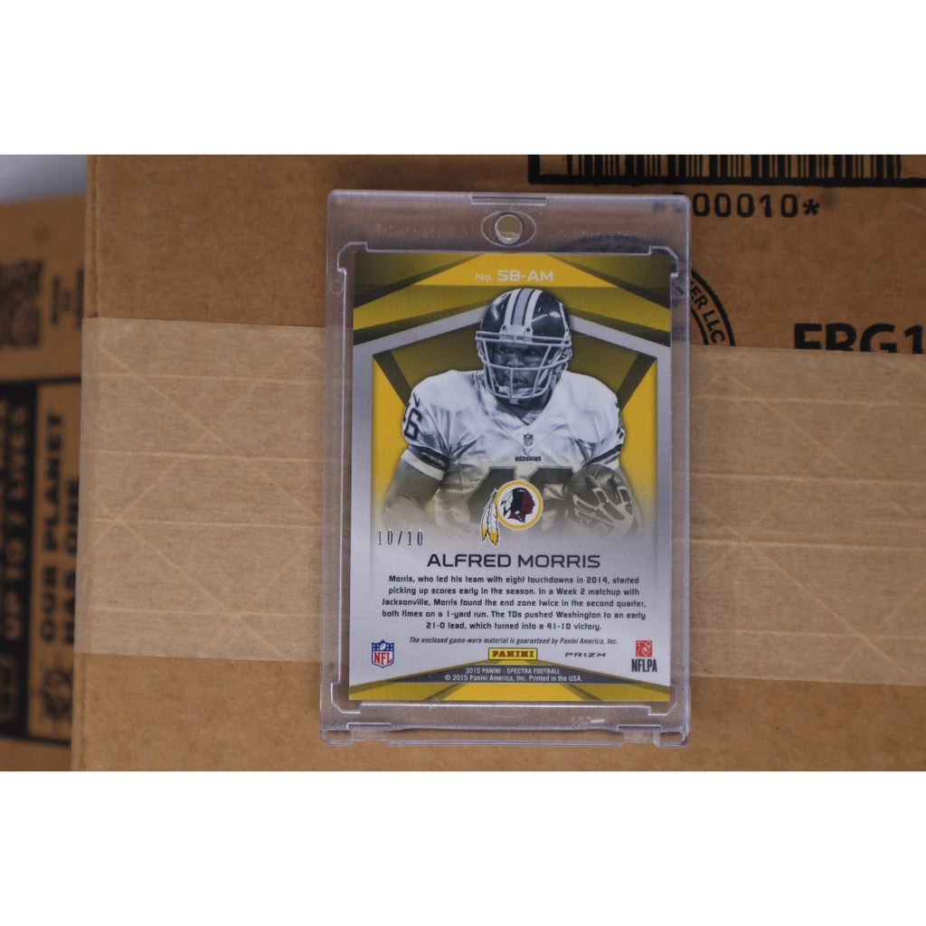 Alfred Morris 2015 Panini Spectra Sunday Best GU Jersey Card Pink Prizm /10