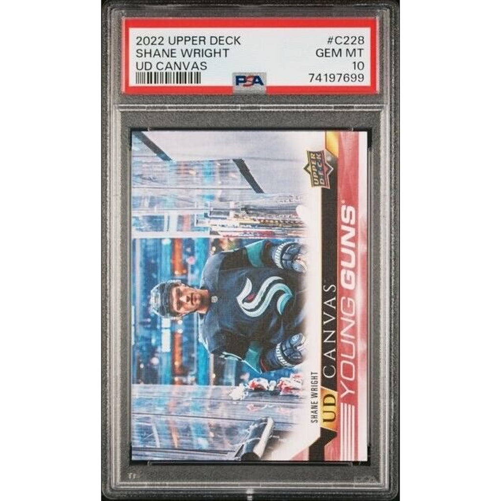 2022 Upper Deck Young Guns Canvas Shane Wright RC PSA 10 #C228 Kraken Rookie