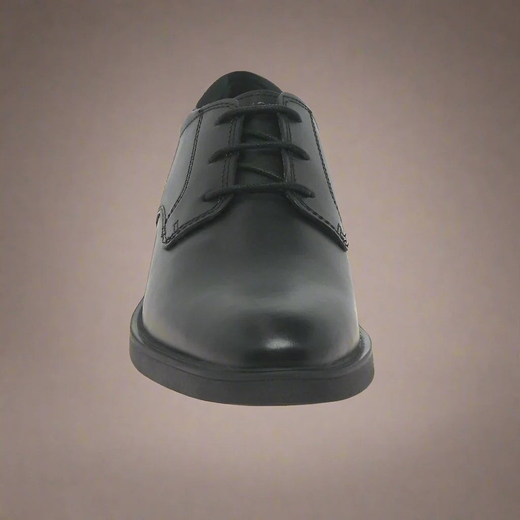 Geox Men's Zheeno J36LAA Black Leather Dress Oxfords School Shoes Breathe New