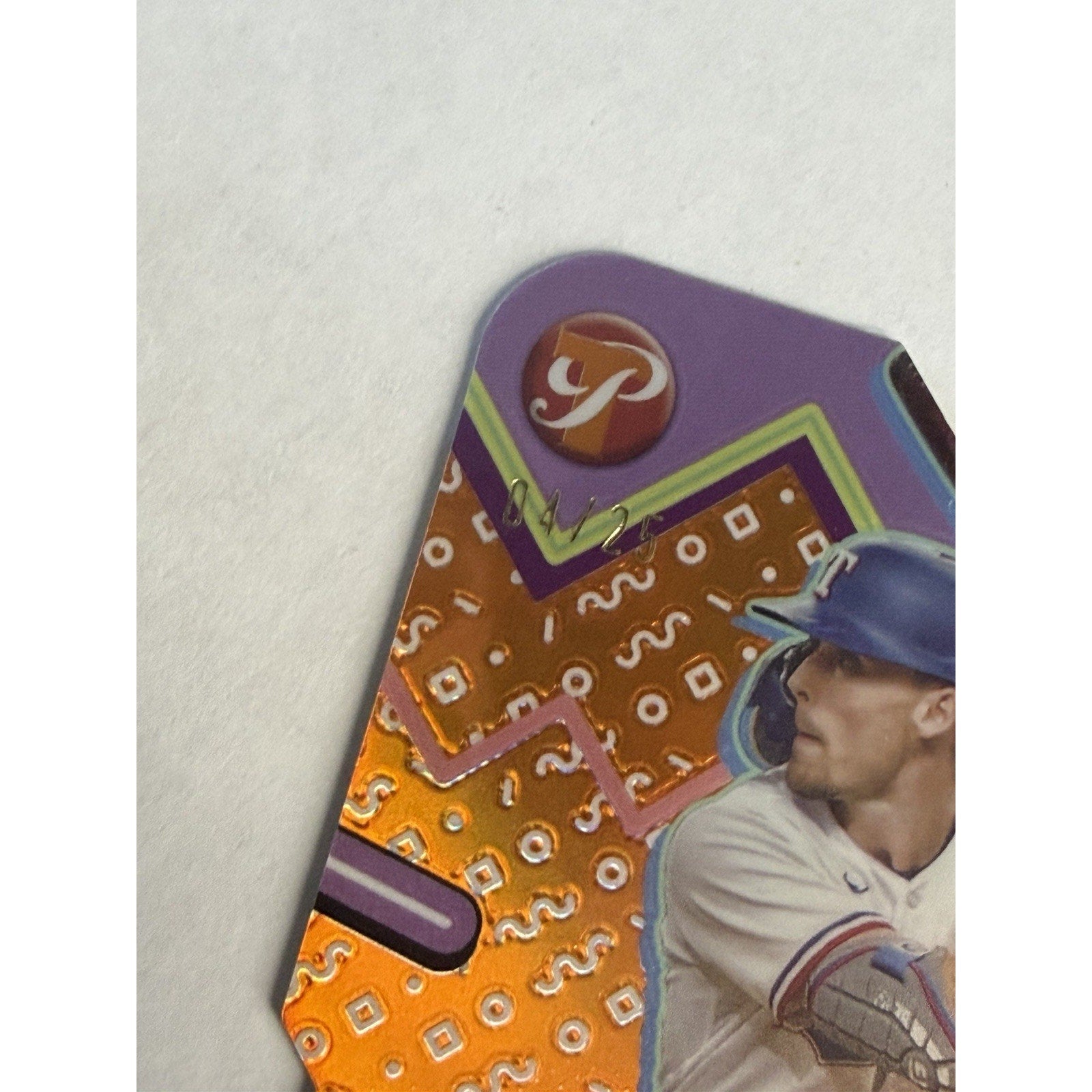 2024 Topps Pristine #OH-5 Evan Carter Oh Snap! Orange Refractor #/25