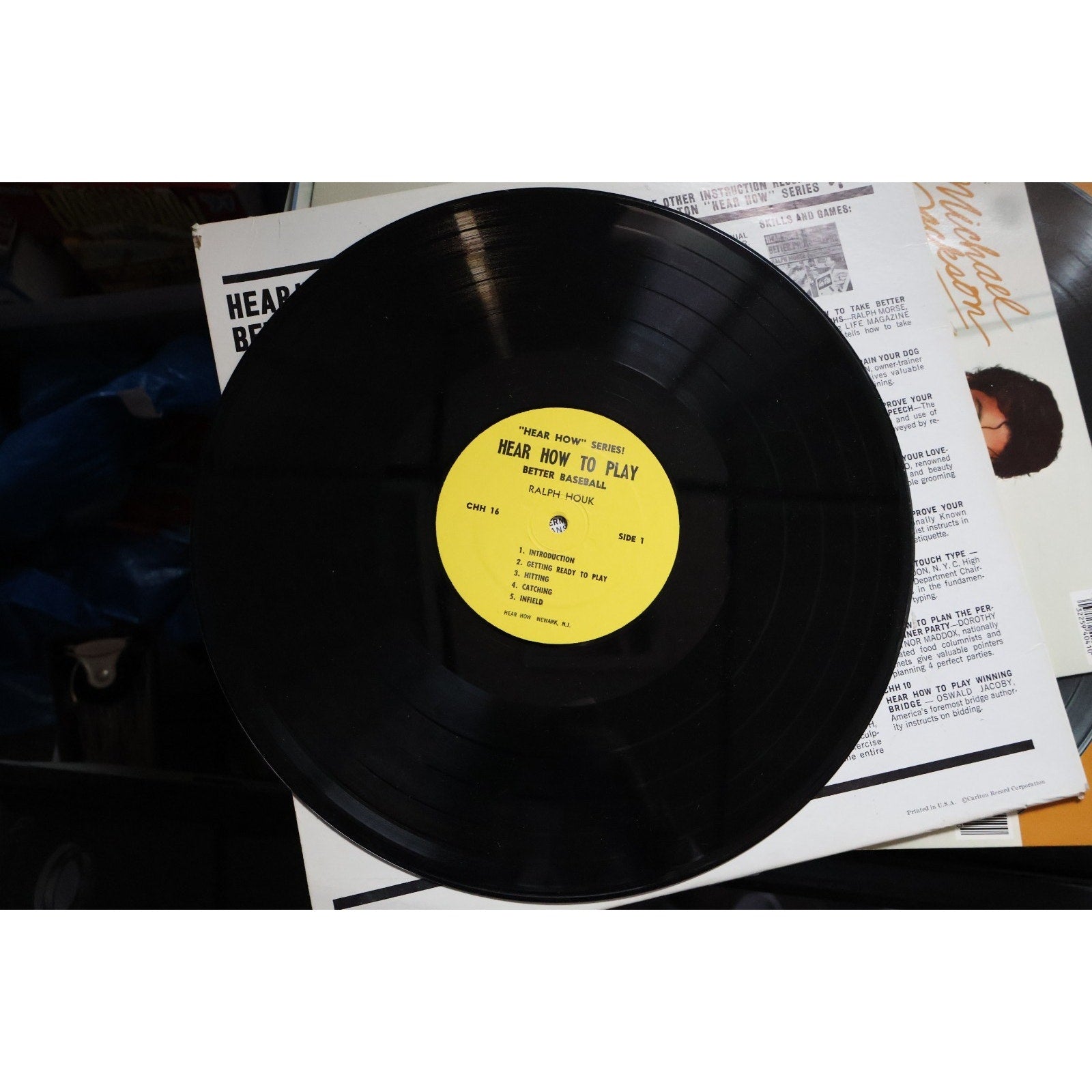 RALPH HOUK Hear How To Play Better Baseball CHH16 LP Vinyl Record 1960 Free Ship
