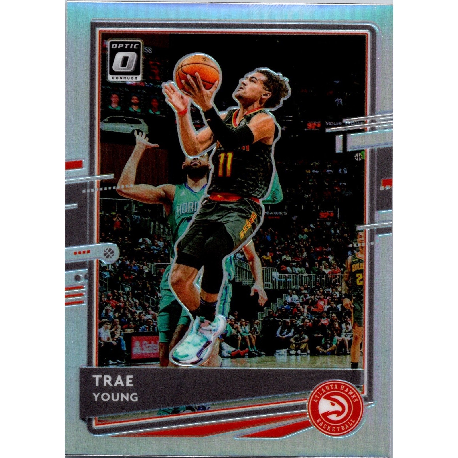 Trae Young 2020-21 Donruss Optic Silver #2 Atlanta Hawks Mint