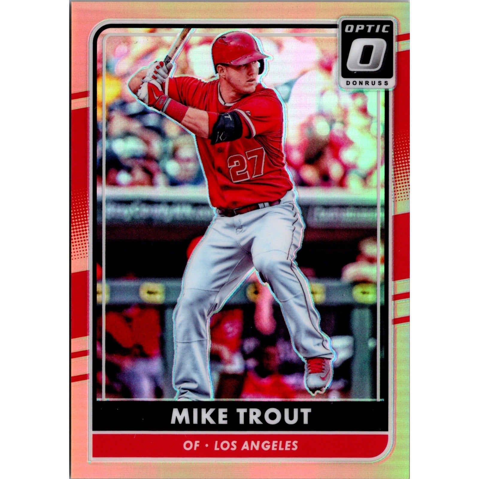 Mike Trout 2016 Donruss Optic Orange #54/199 Angels