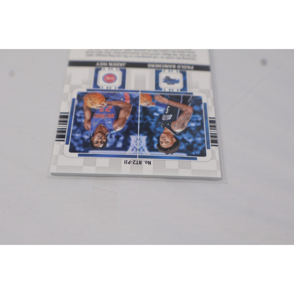 Rookie Ticket Dual Swatches 2022-23 Contenders Paolo Banchero Jaden Ivey RC Mint