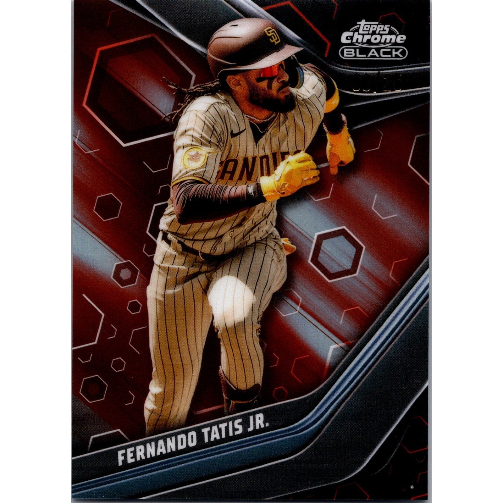 Fernando Tatis Jr. 2023 Topps Chrome Black Orange Refractor #94 /25 Mint