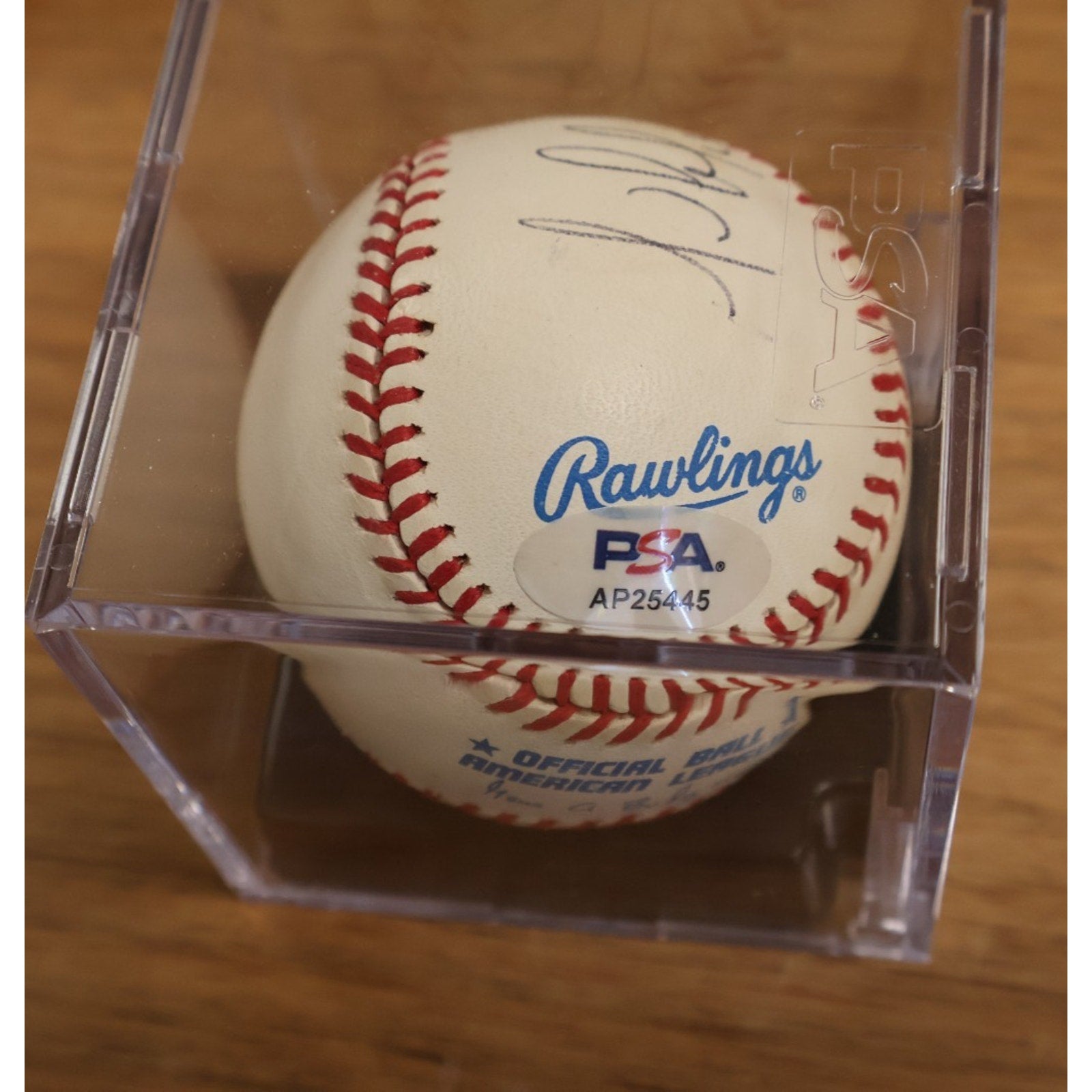 Mario Lemieux Stan Mikita Signed Baseball Inscription PSA Holo See Pics