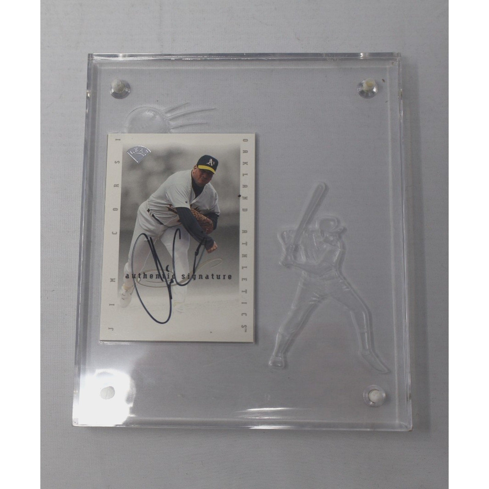 Doug Bochtler+Jim Corsi 1996 Leaf Authentic Signature Auto+Cool Case