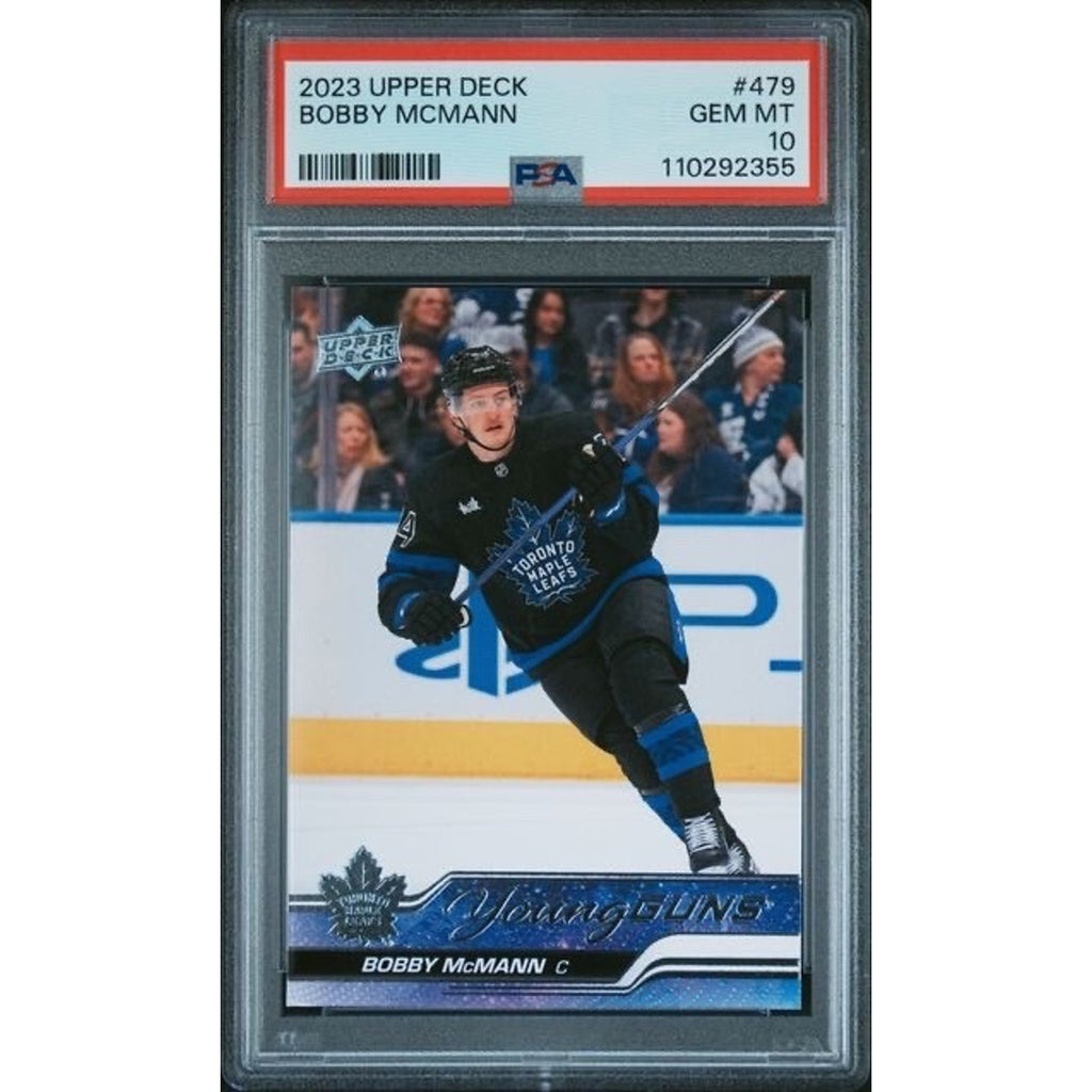 2023 Upper Deck BOBBY MCMANN #479 Young Guns GEM MINT PSA 10 Maple Leafs