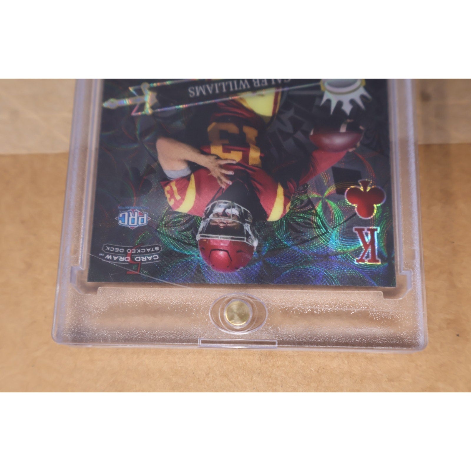 Caleb Williams 2023 Wild Card 5 Card Draw King Of Spades 1/1 #DK-CW USC Trojans