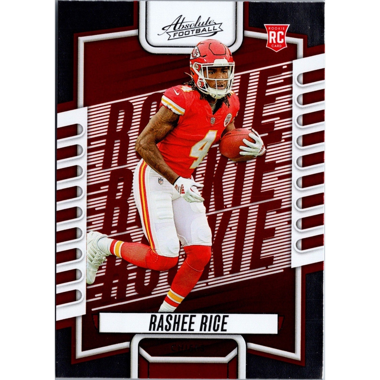 Rashee Rice 2023 Panini Absolute Football Card RC Rookie Kansas City Chiefs #120