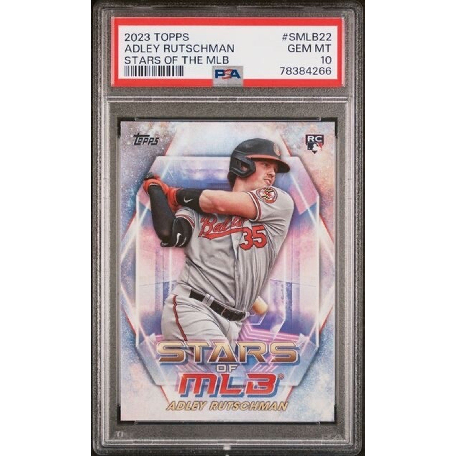 2023 Topps Stars of MLB Adley Rutschman PSA 10 rookie card front