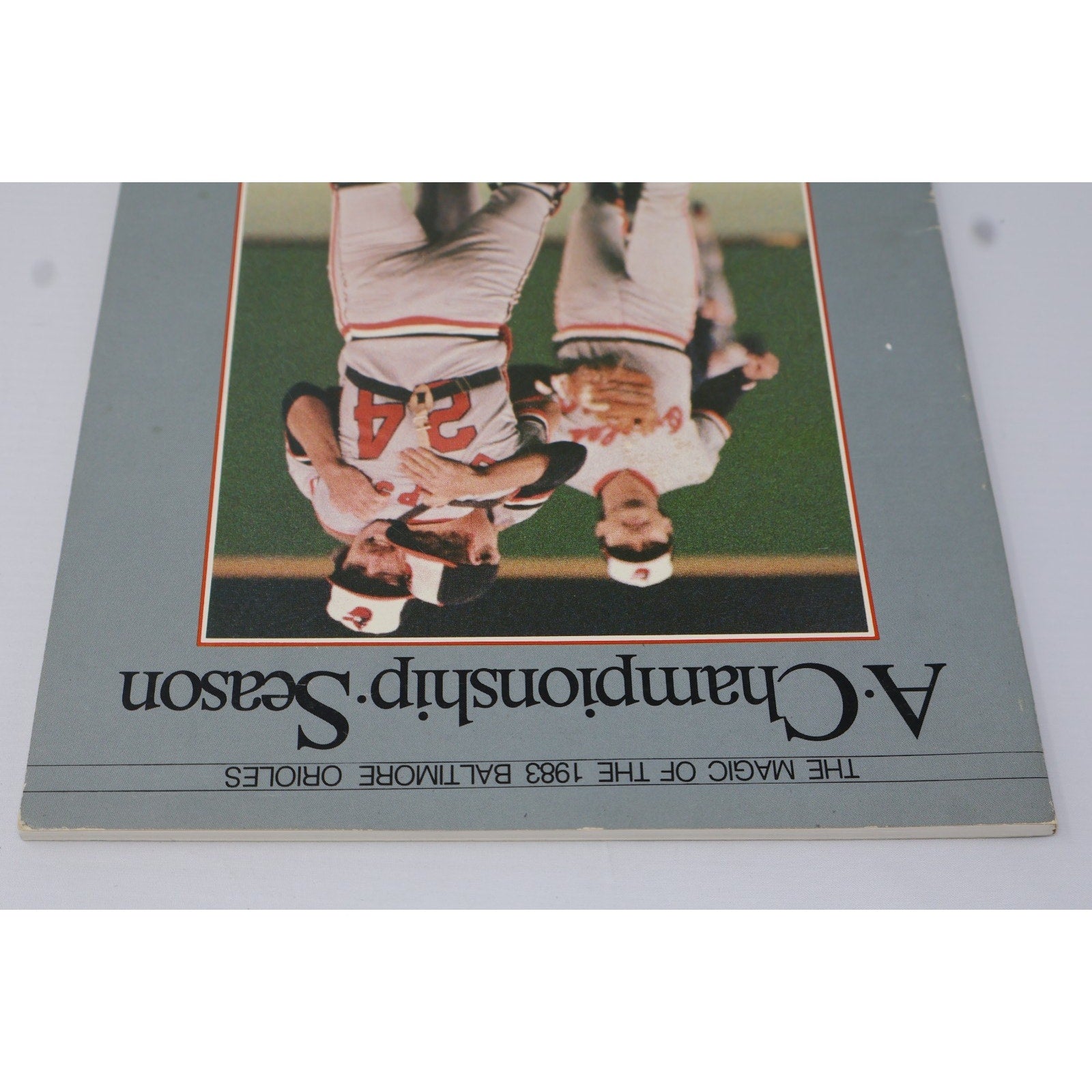 Bottom edge view of “A Championship Season” collectible magazine/book