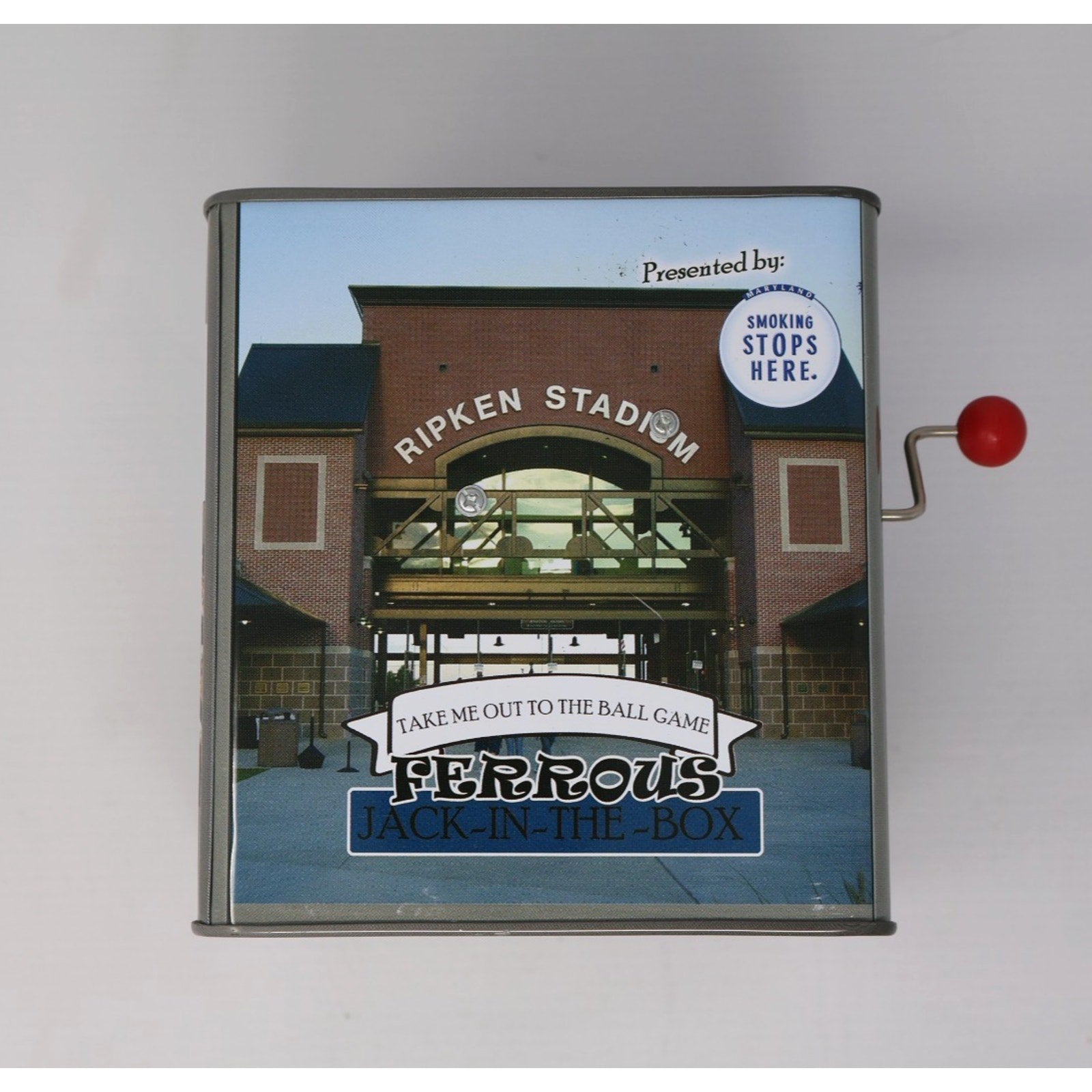 Front artwork panel featuring Aberdeen IronBirds stadium and mascot graphics