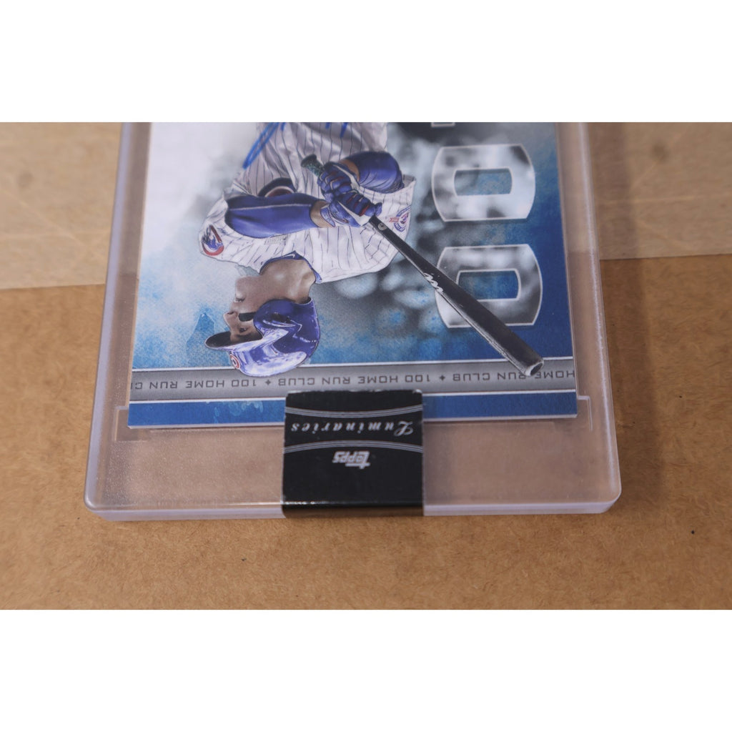 Angled front view of Anthony Rizzo 2017 Topps Luminaries Home Run Kings autograph baseball card collectible