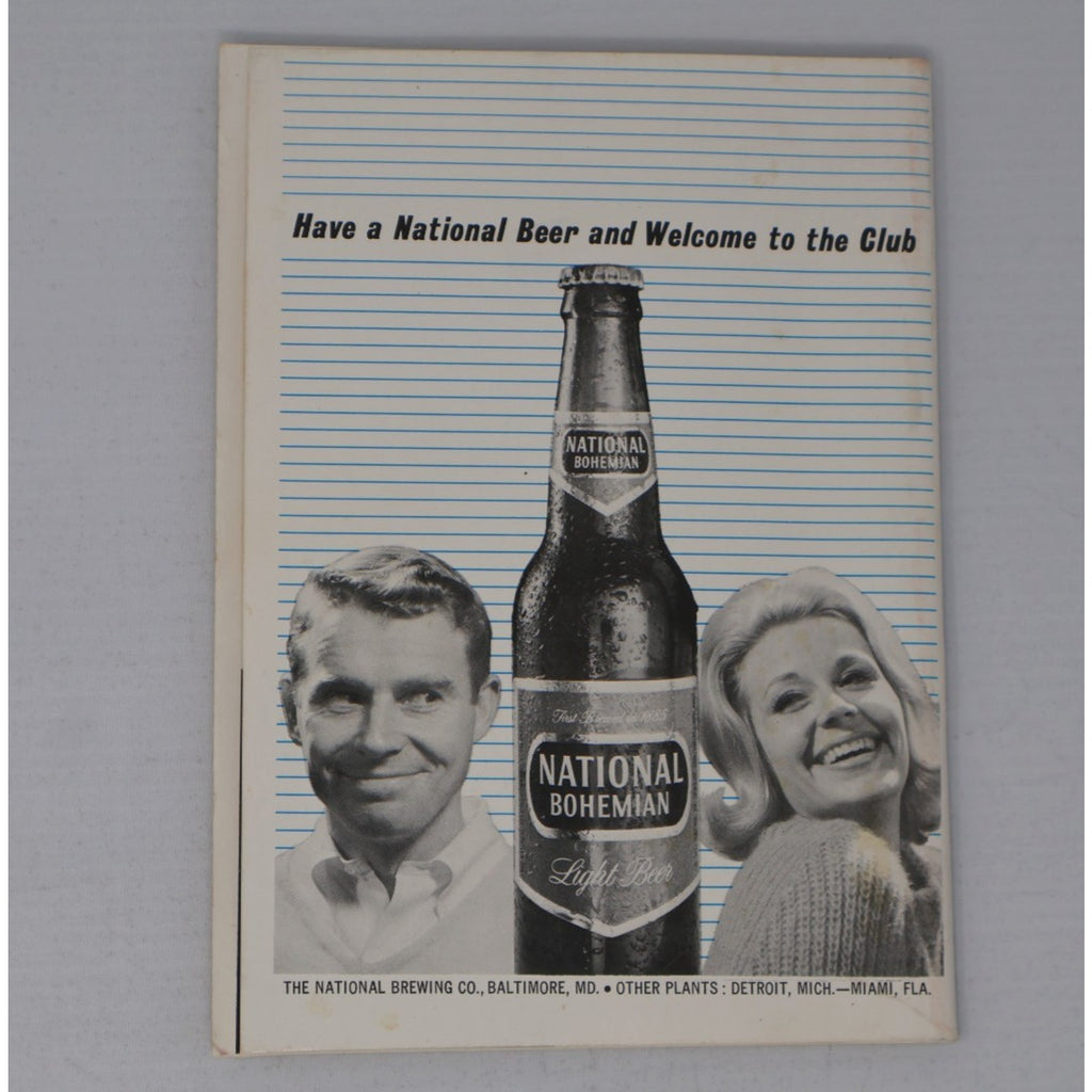 Vintage advertisement page inside 1964 Baltimore Colts Press Radio TV Guide