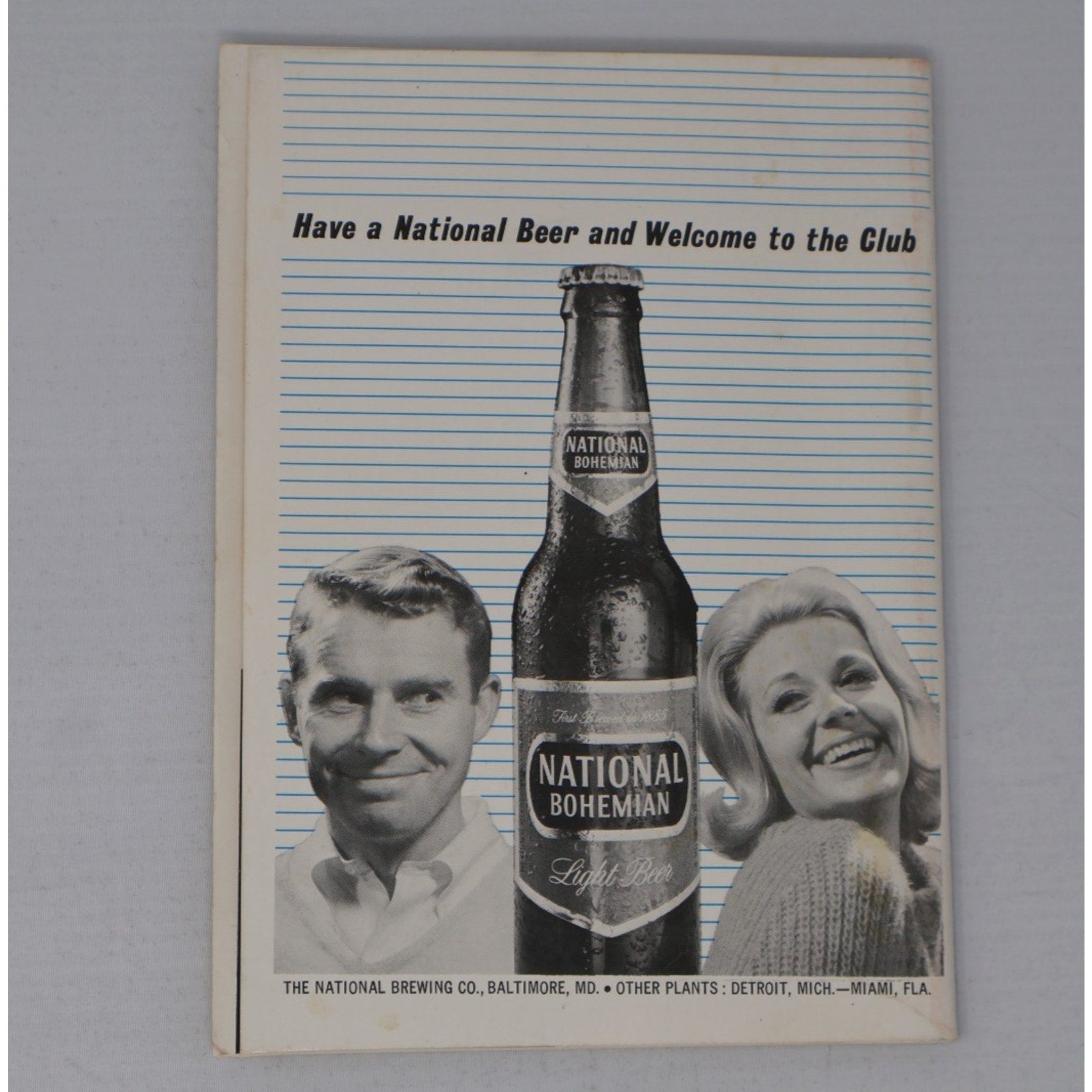 Vintage advertisement page inside 1964 Baltimore Colts Press Radio TV Guide