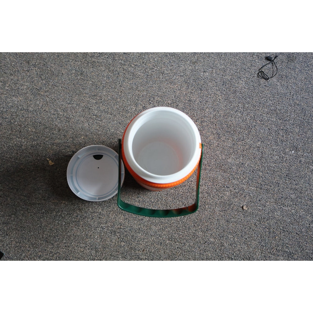 Top and interior view of Baltimore Orioles collectible thermos in unused condition