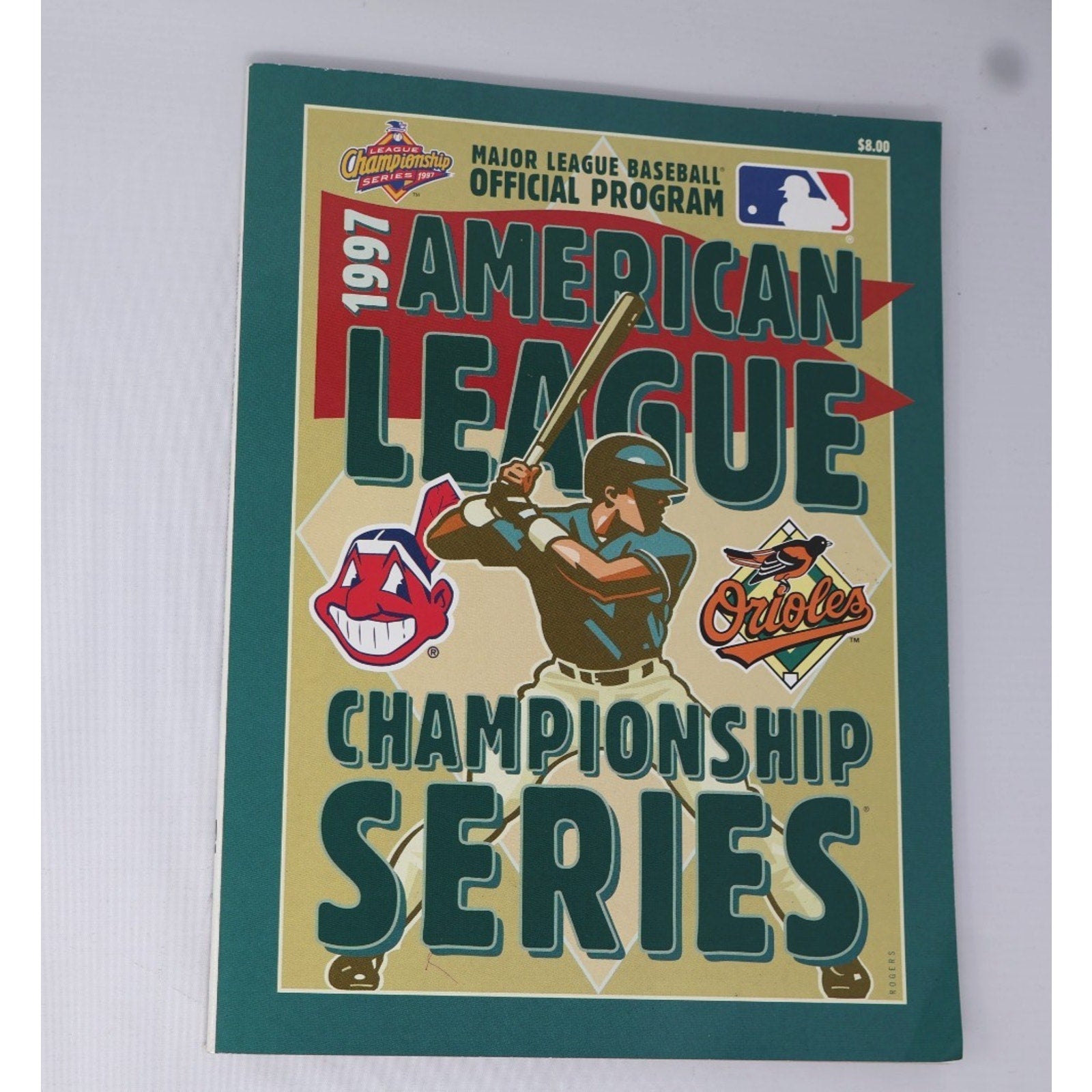 1983 American League Championship Series Baltimore Orioles official souvenir program cover