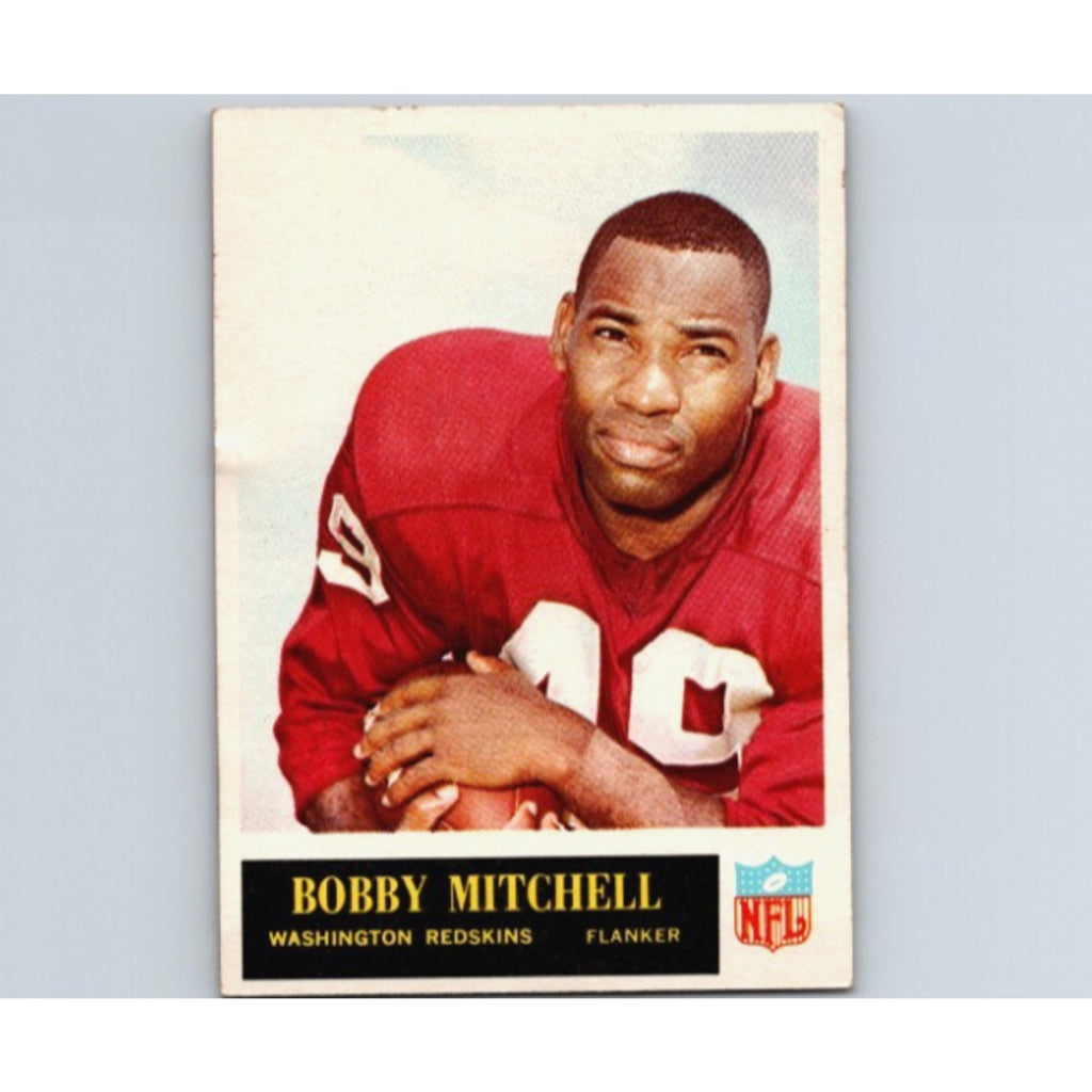 1965 Philadelphia Bobby Mitchell Washington Redskins vintage football card front view