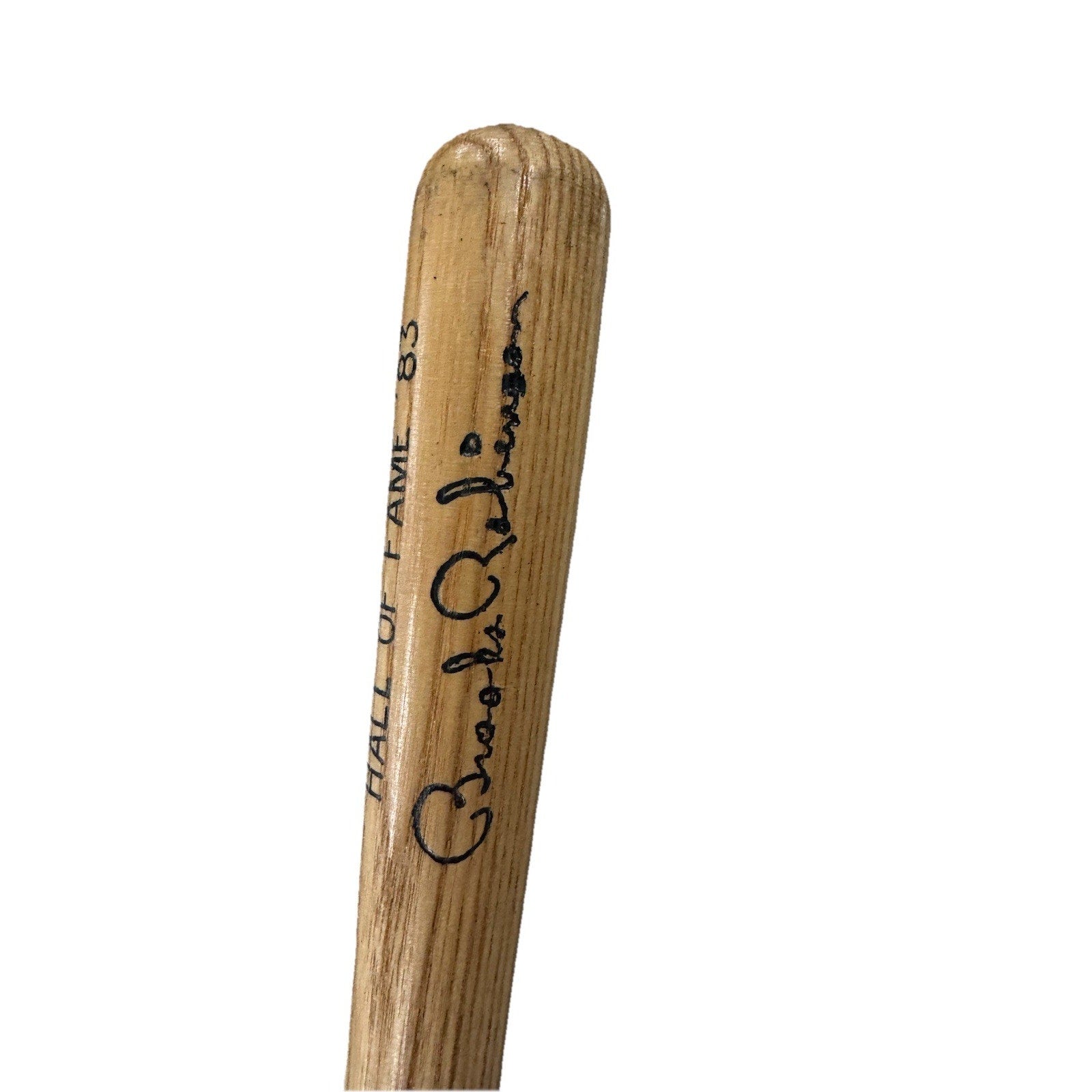 Additional close-up of Brooks Robinson signature and engraving detail