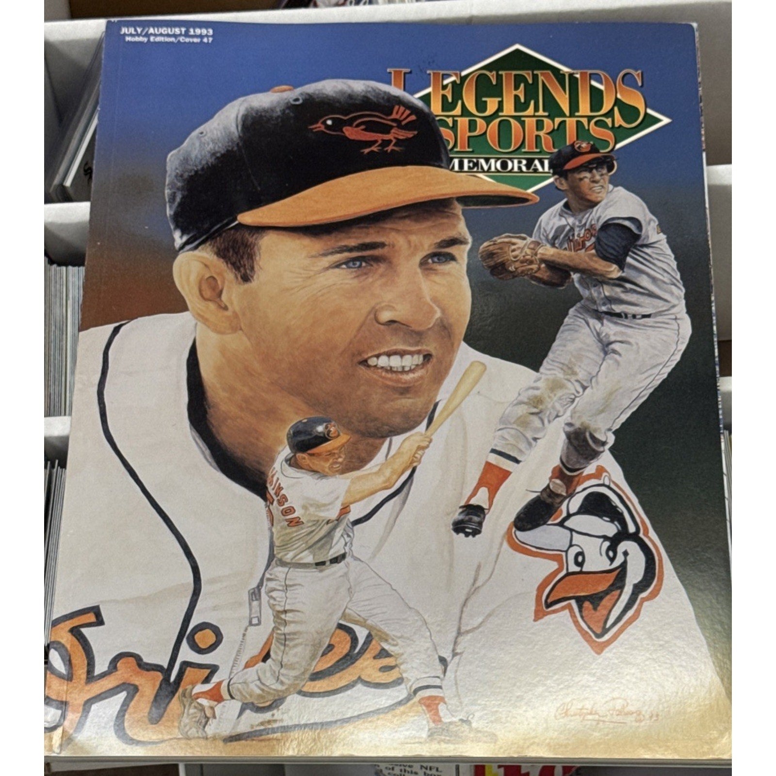 Brooks Robinson Legends Sports Memorabilia July August 1993 Baltimore Orioles collectible cover