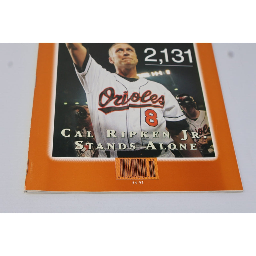 Rear angled view of Sports Illustrated collectors edition magazine cover