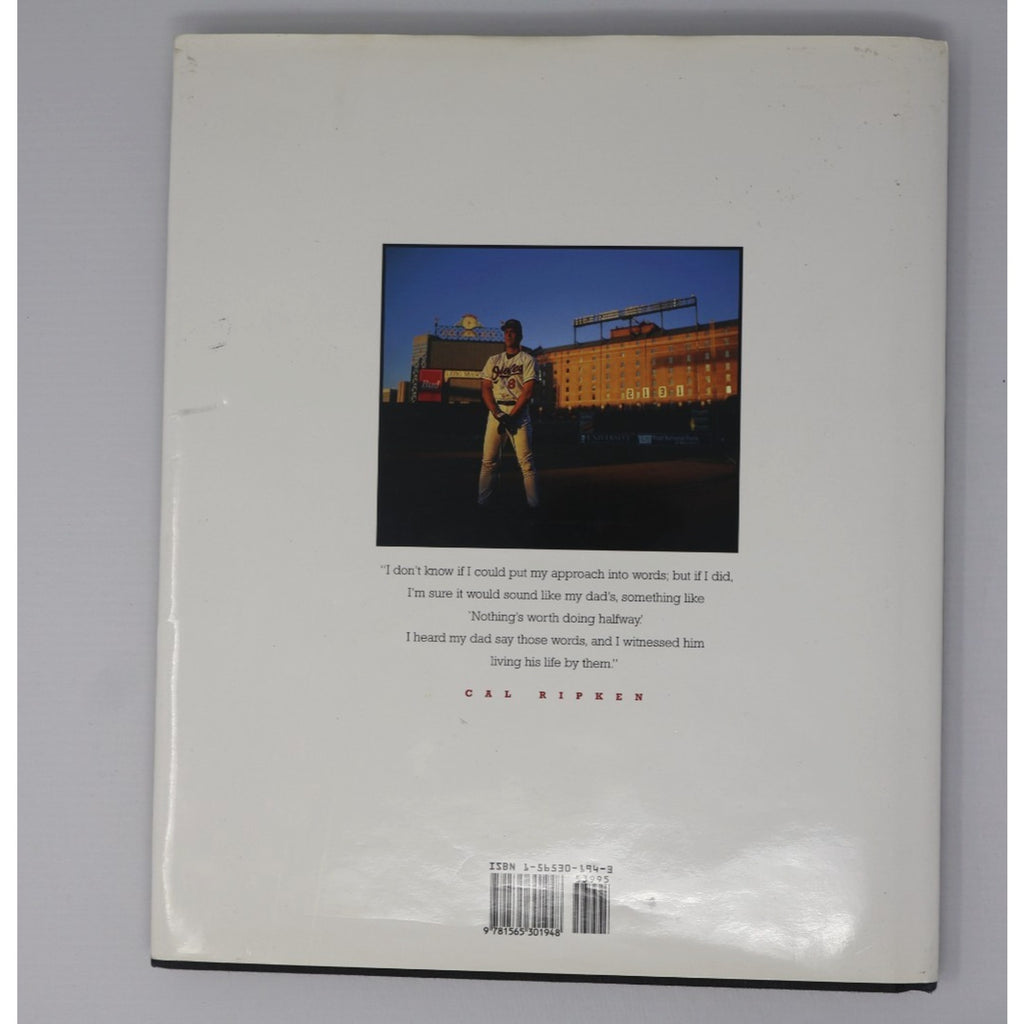 Back cover of “Cal On Cal” autobiography edited by Mark Vancil