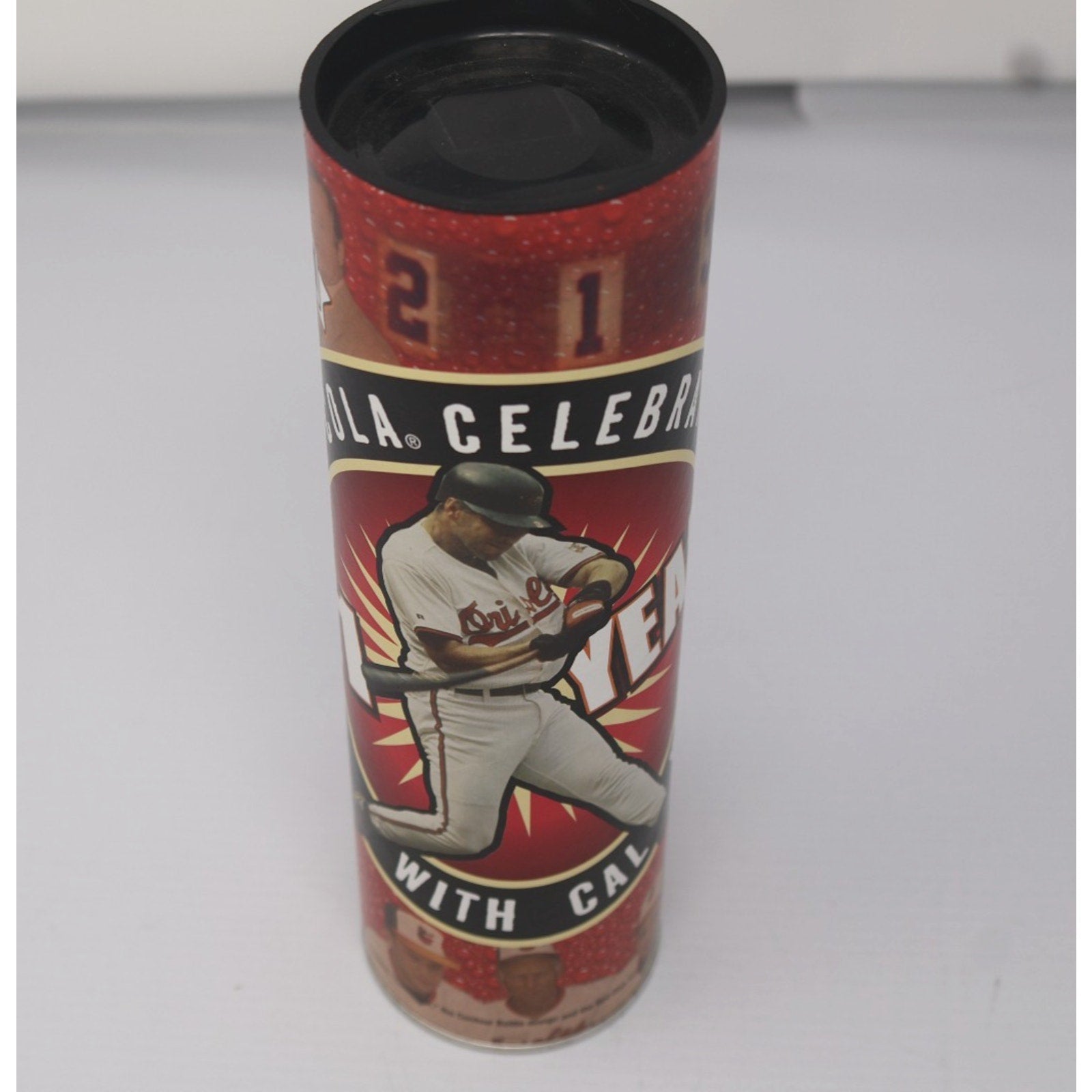 Cal Ripken Jr Coca-Cola Collectors Edition commemorative tube case with glass Coke bottle