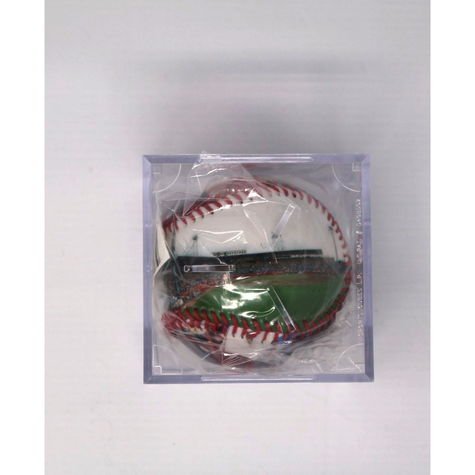 Front angled view of commemorative Cal Ripken Jr minor league Fotoball collectible