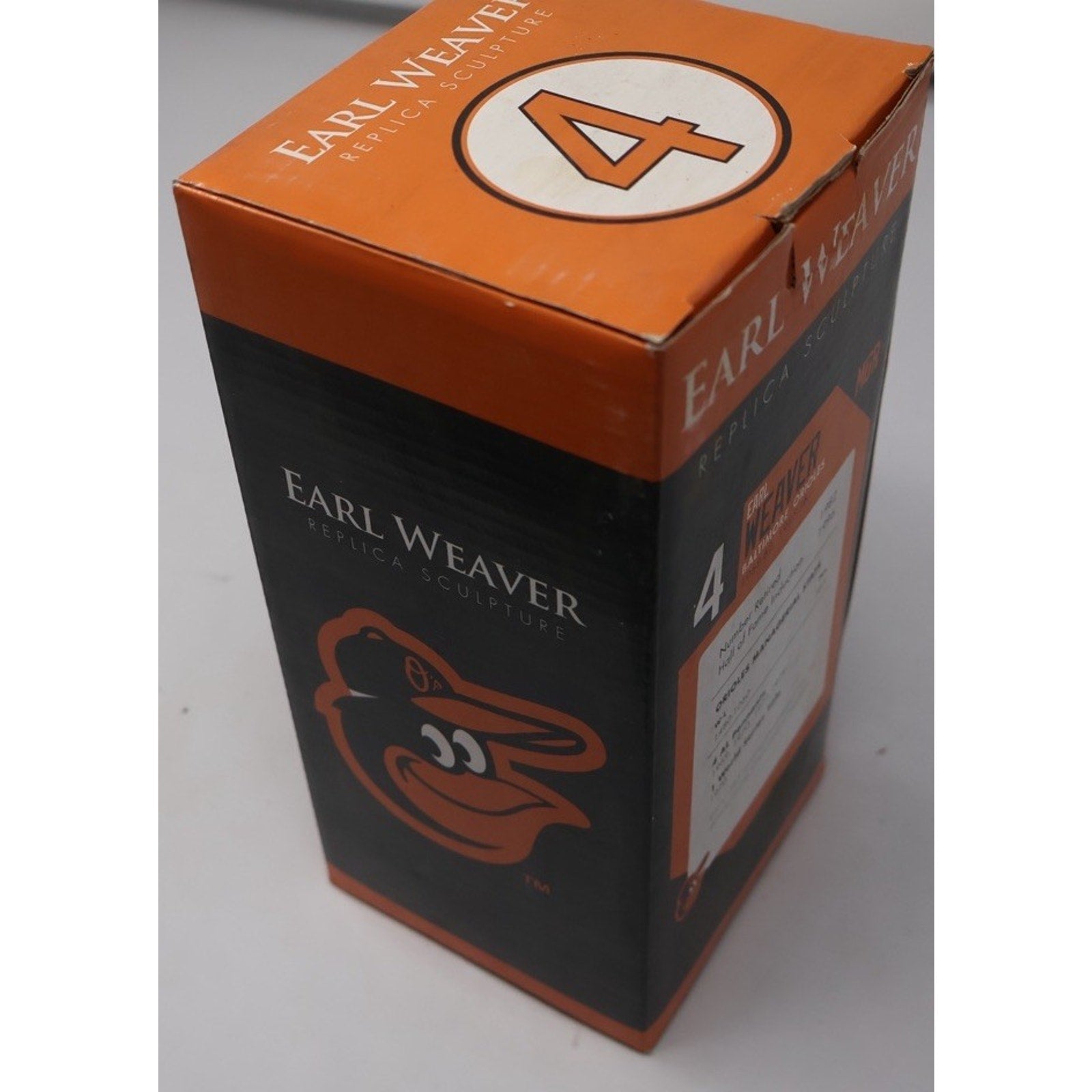 Earl Weaver baseball bat packaging on a white background
