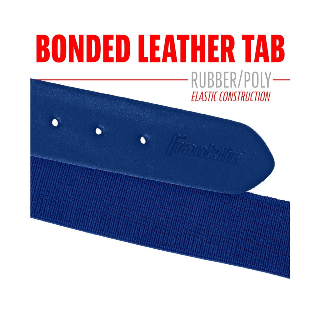 Franklin Sports baseball belt bonded leather tab detail royal blue youth belt