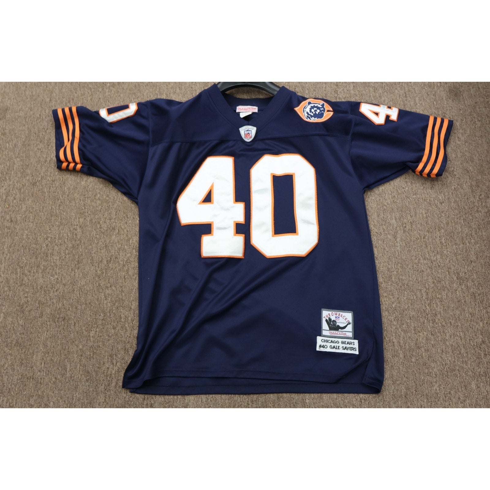 Gale Sayers Chicago Bears Mitchell and Ness Legacy Throwbacks jersey front view