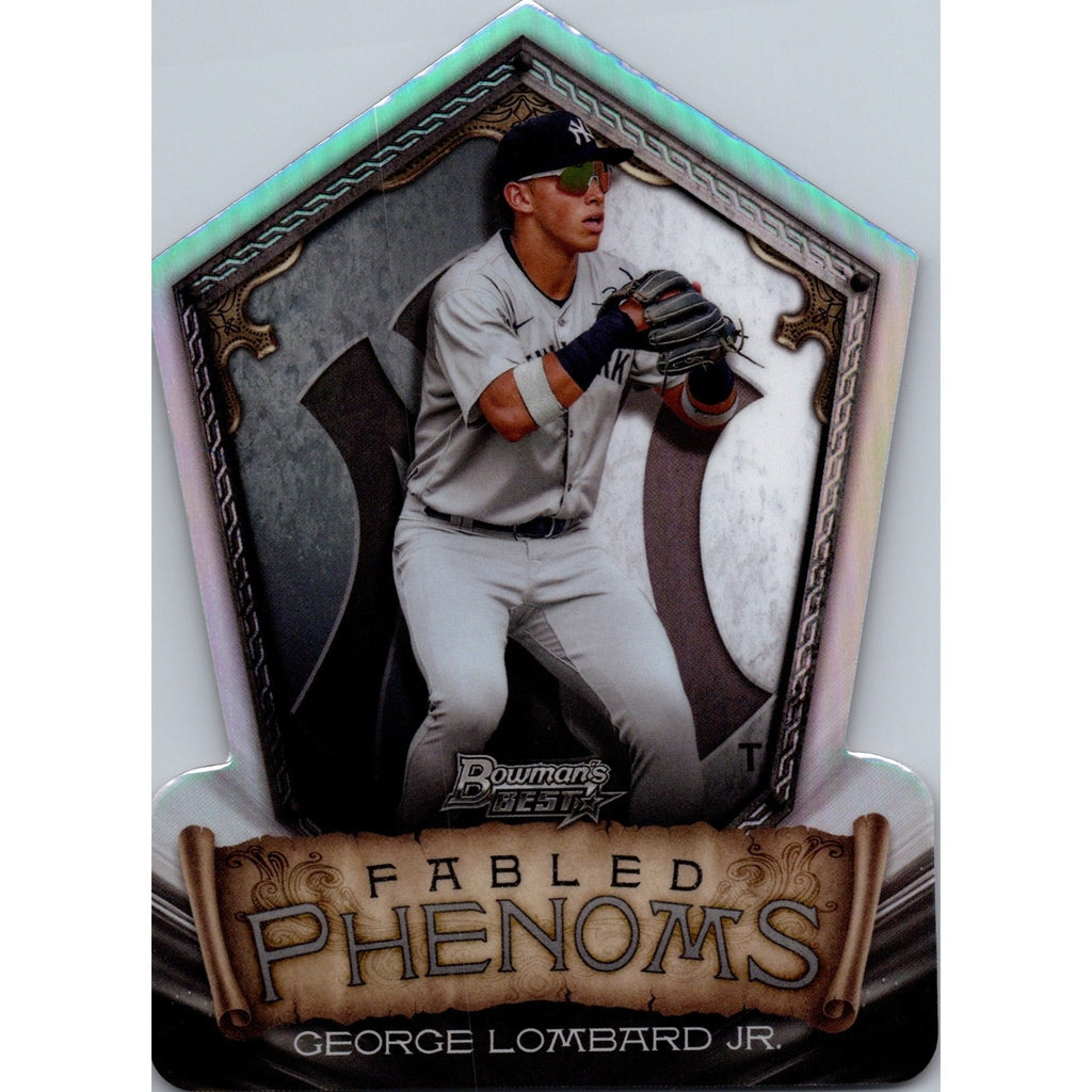 2024 Bowman’s Best Fabled Phenoms George Lombard Jr. FP-12 New York Yankees insert baseball card front view