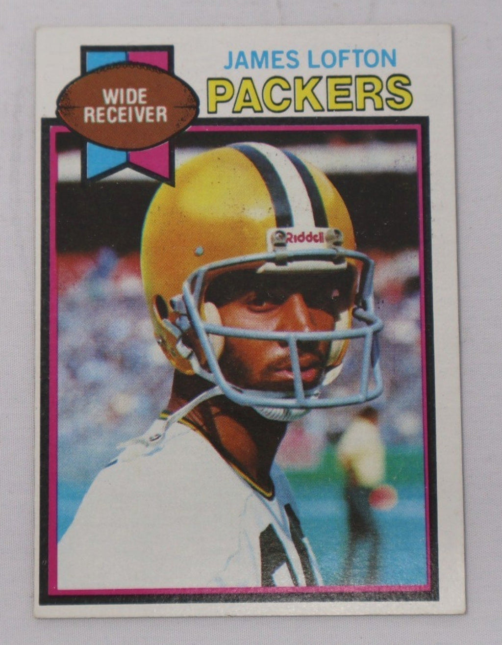 1979 Topps James Lofton rookie card #310 featuring Green Bay Packers Hall of Fame wide receiver vintage NFL collectible