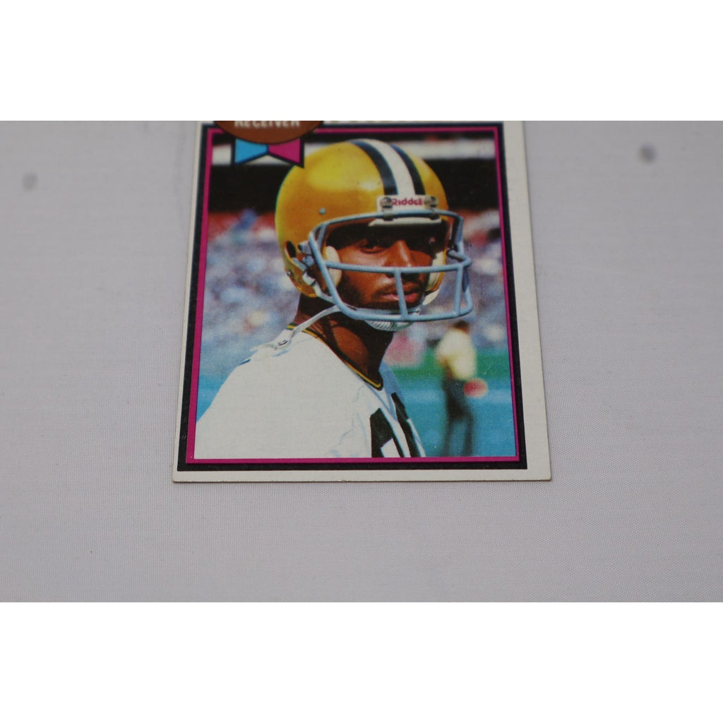 Additional front close-up of 1979 Topps James Lofton rookie card for NFL card collectors