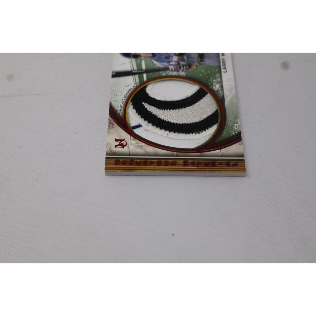 Additional front detail showing patch texture and foil design elements