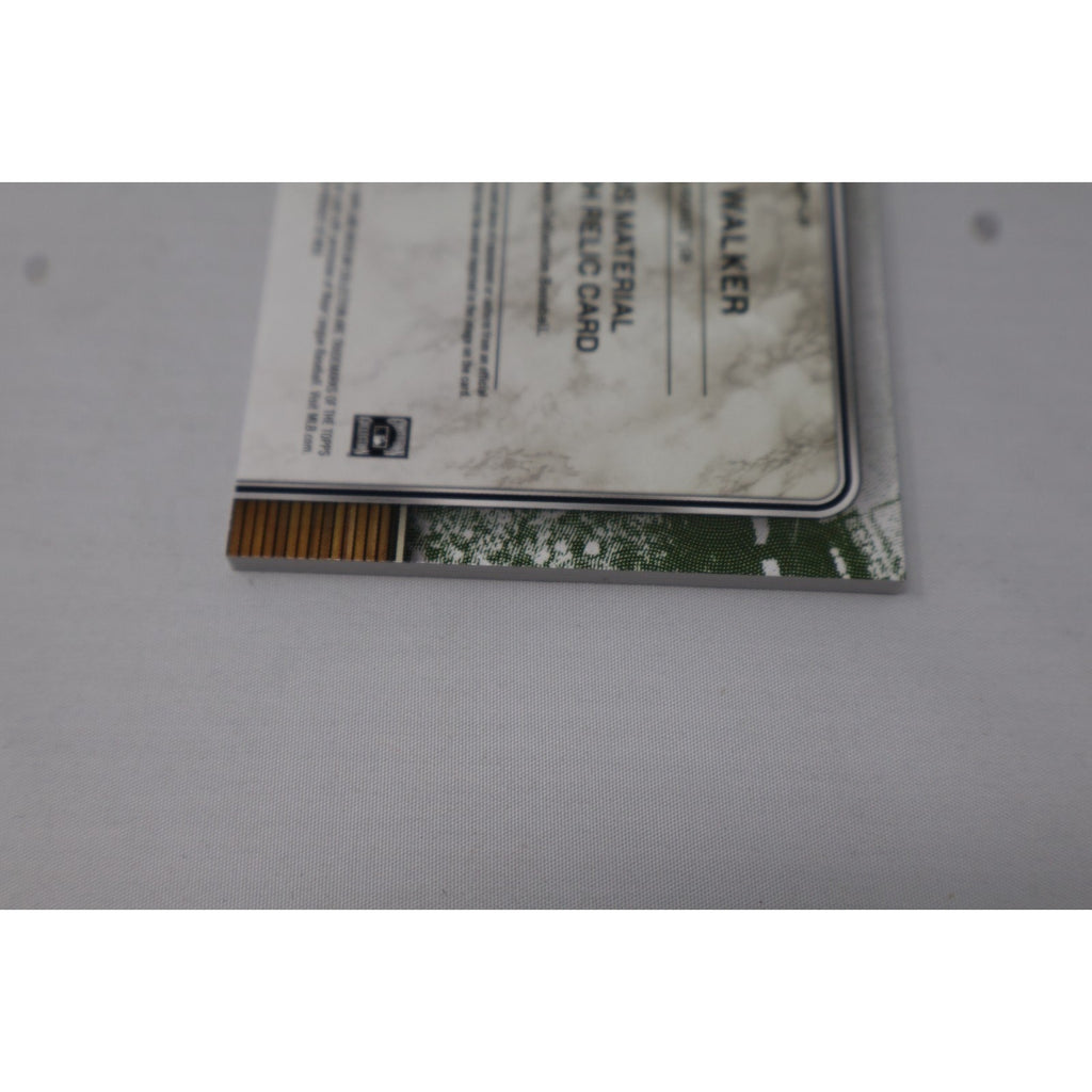 Additional back edge and condition detail photo of Topps Museum Collection relic card
