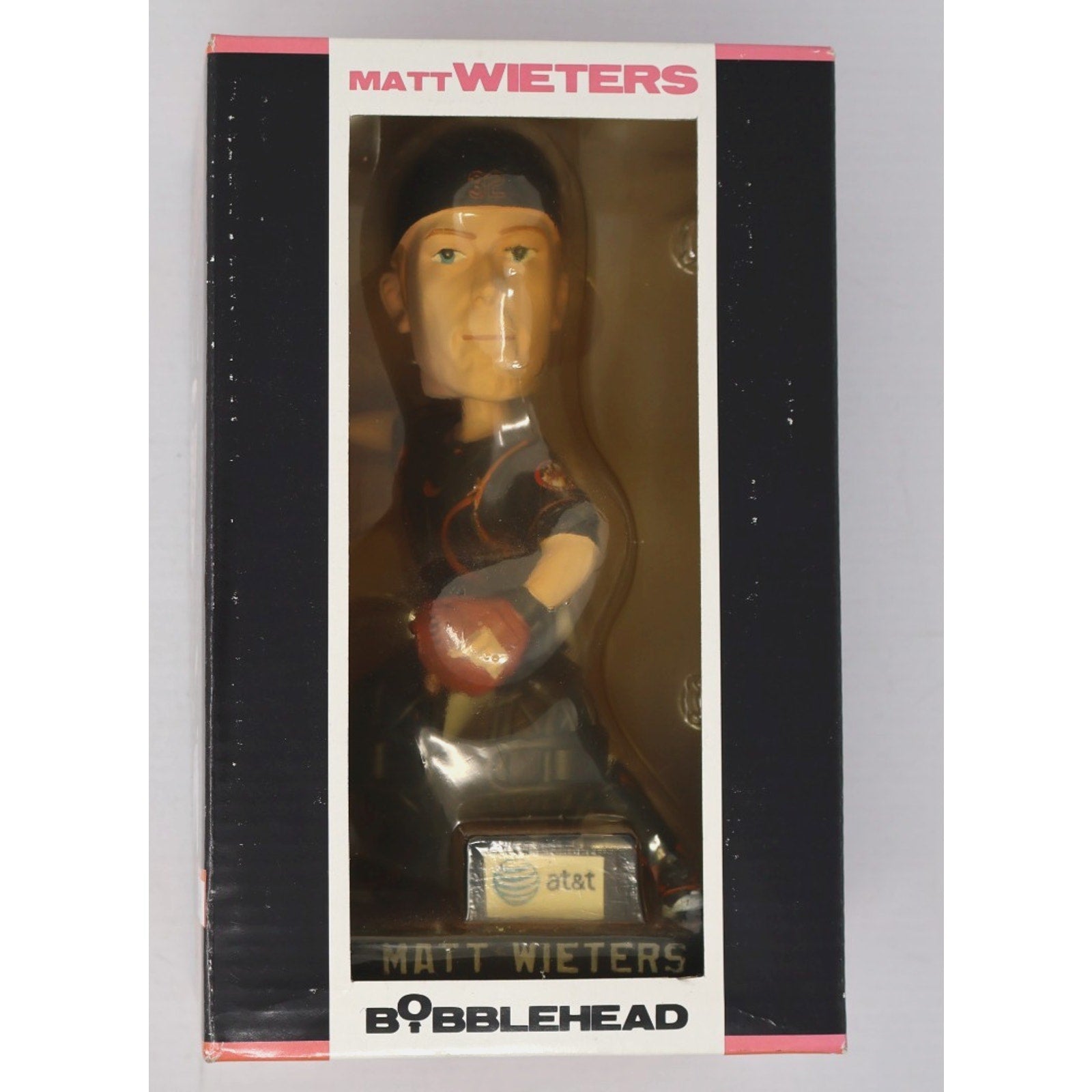 Front view of unopened Matt Wieters Baltimore Orioles 2010 AT&T bobblehead box