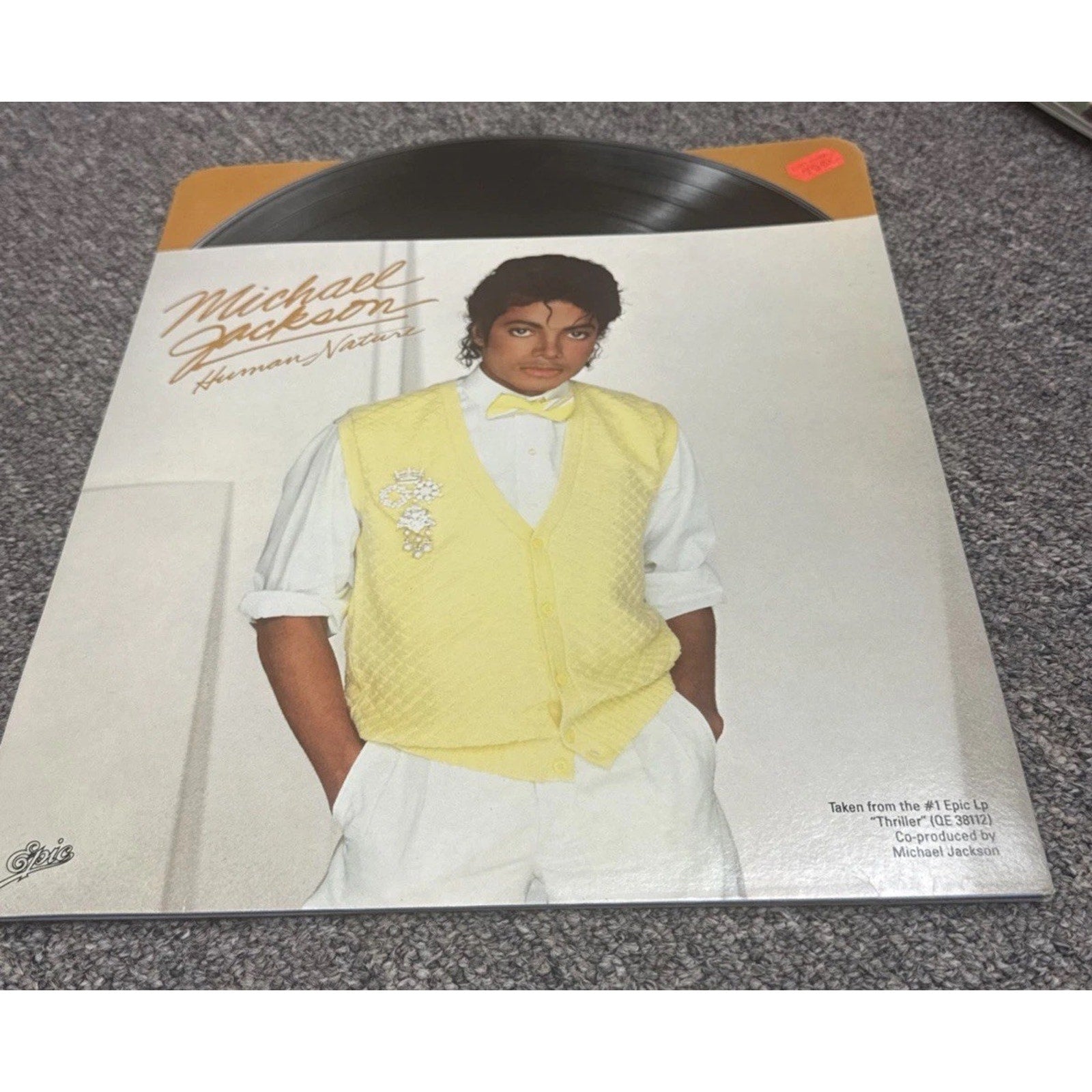 1983 Michael Jackson Human Nature Popfolio school folder featuring Thriller era portrait of the King of Pop