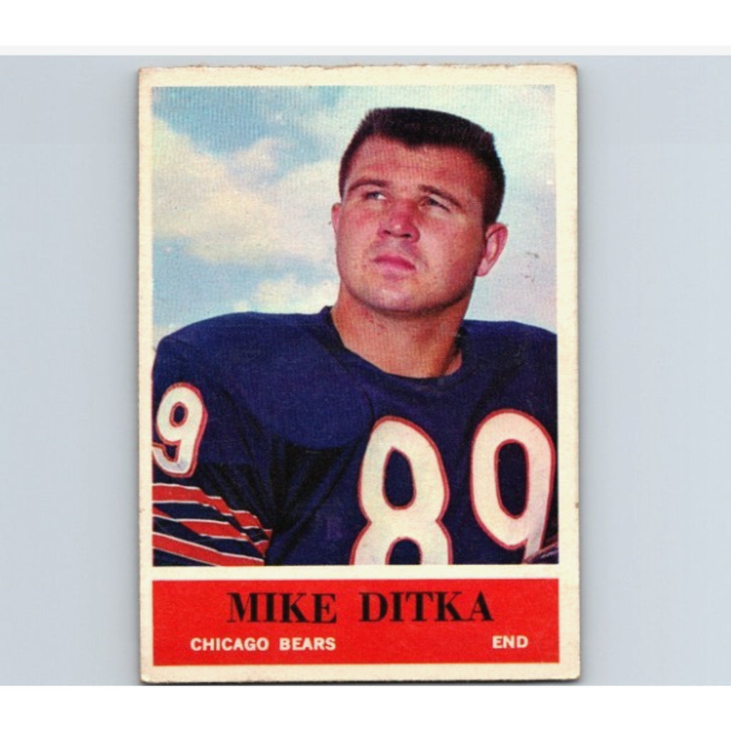 1964 Philadelphia Mike Ditka #17 Chicago Bears vintage football card front view