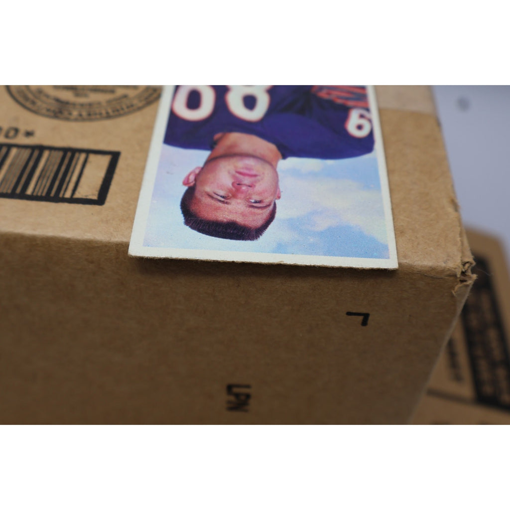 Front angled view of Mike Ditka Chicago Bears card showing vintage condition
