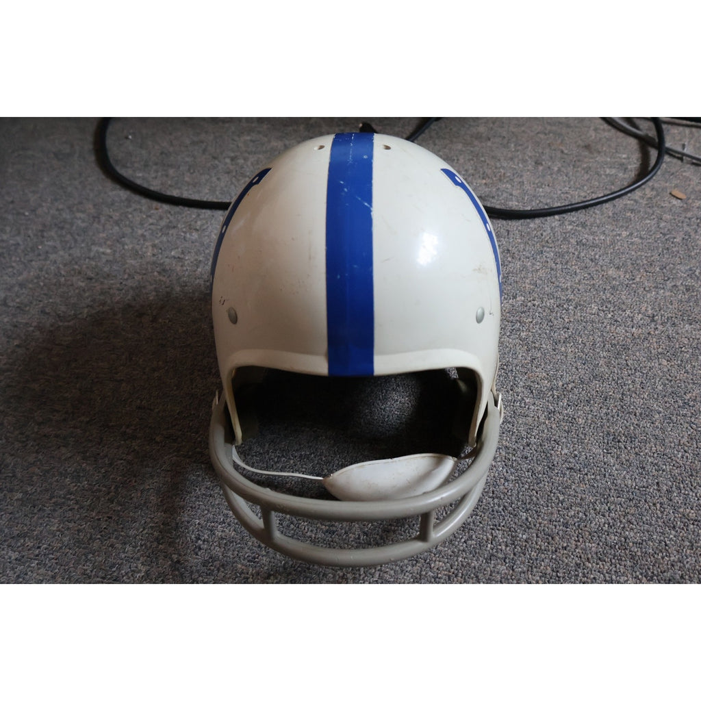 Front view of vintage Baltimore Colts Rawlings Air-Flo youth football helmet