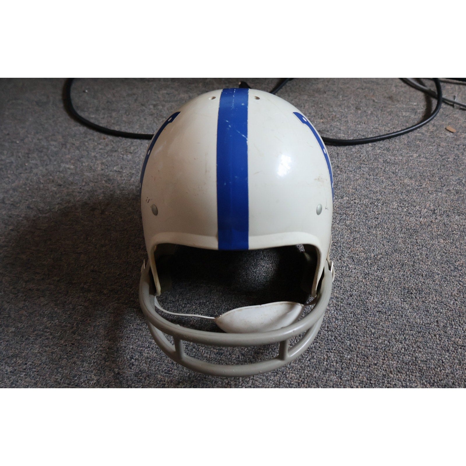 Front view of vintage Baltimore Colts Rawlings Air-Flo youth football helmet