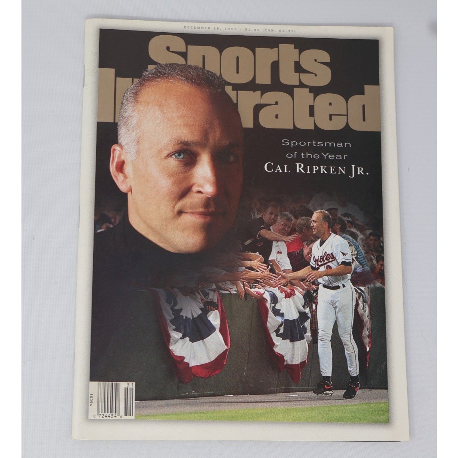 Front cover of Sports Illustrated Sportsman of the Year issue featuring Cal Ripken Jr