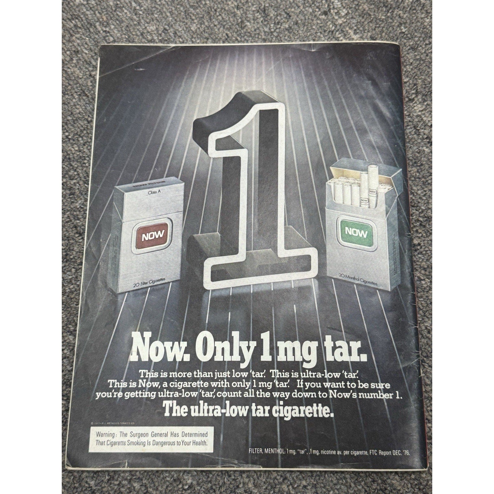 Back cover advertisement from July 1977 Time Magazine featuring vintage promotional artwork and graphics