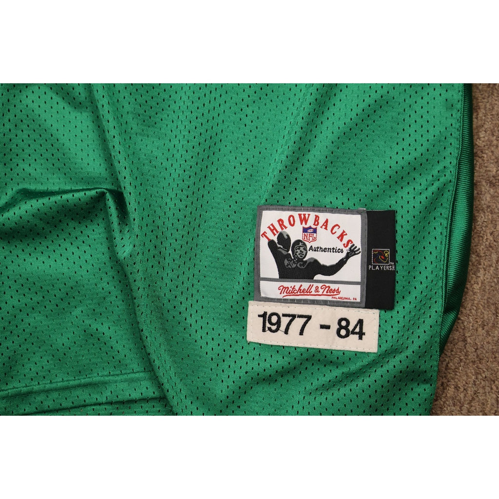 Front lower section of Wilbert Montgomery Eagles throwback jersey