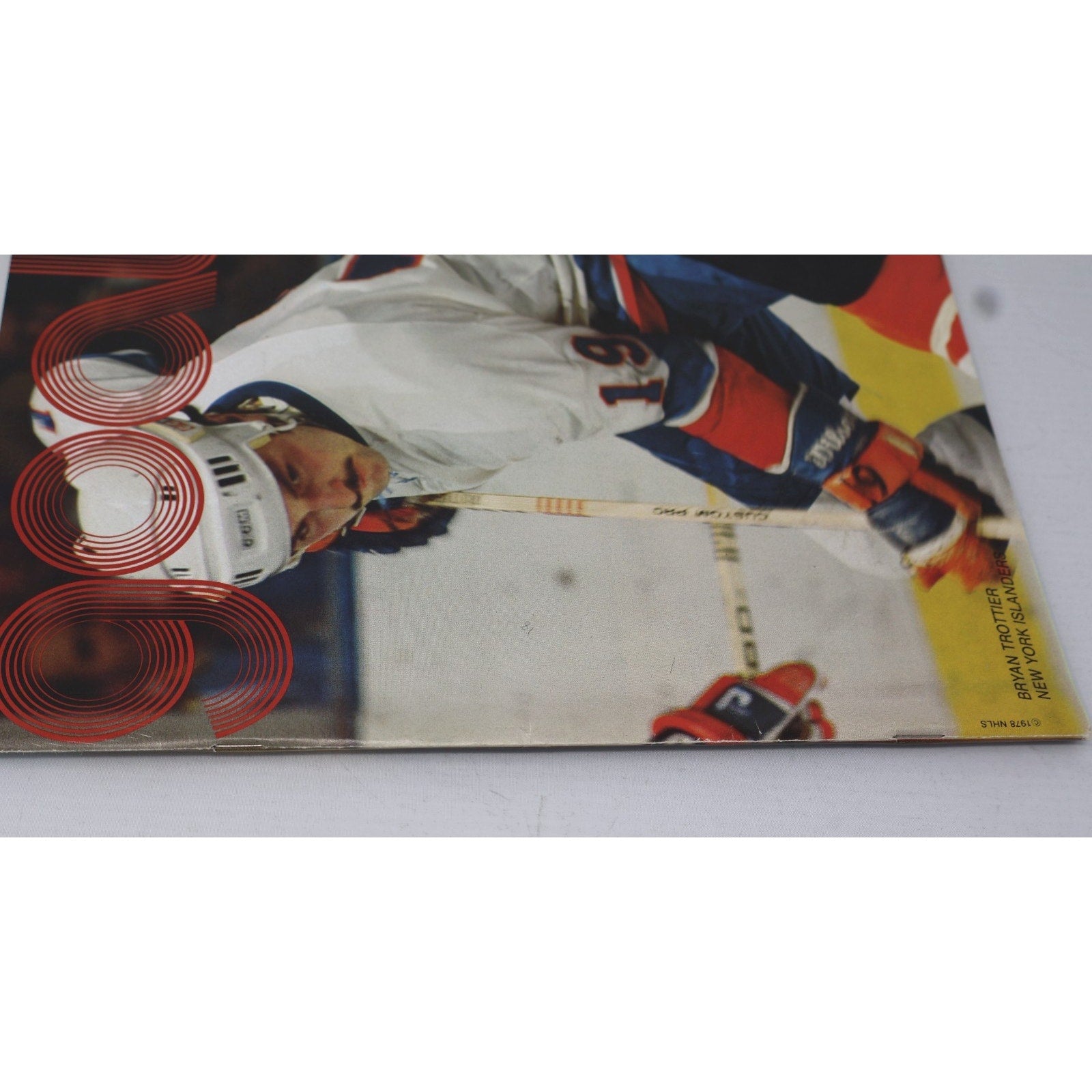 Vintage 1978 NHL Goal program showing hockey action photography from Capitals and Islanders game
