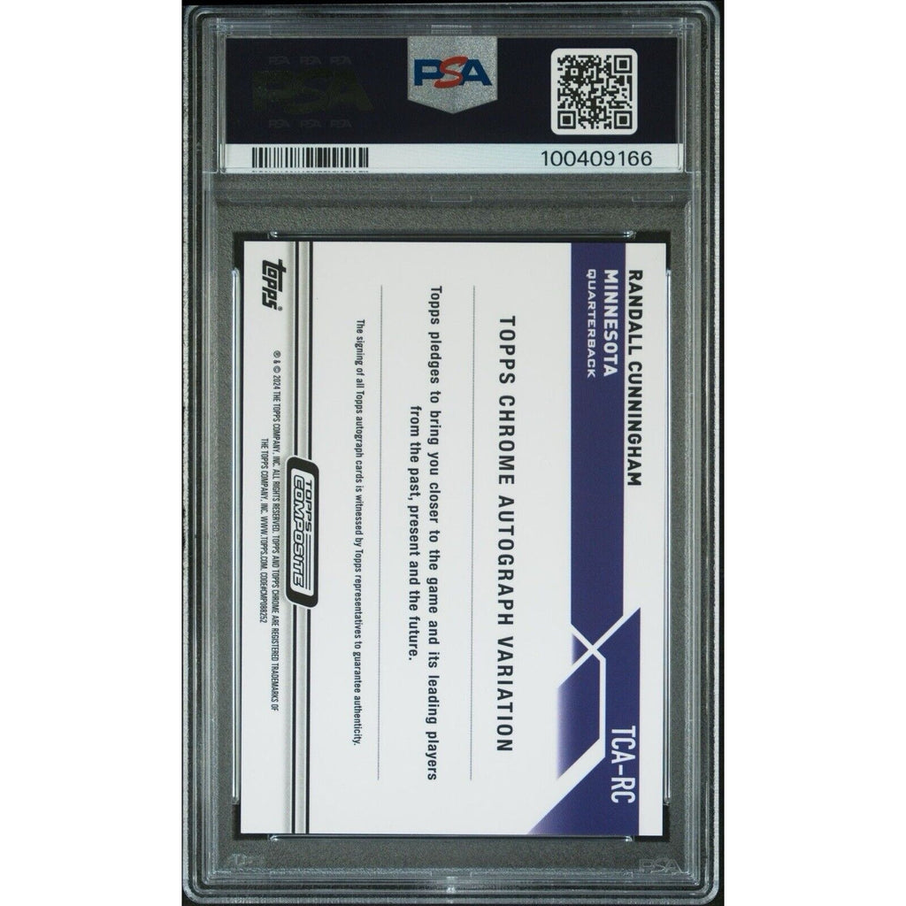 2023 Topps Composite Randall Cunningham Purple Refractor /175 Auto PSA 9 #TCARC