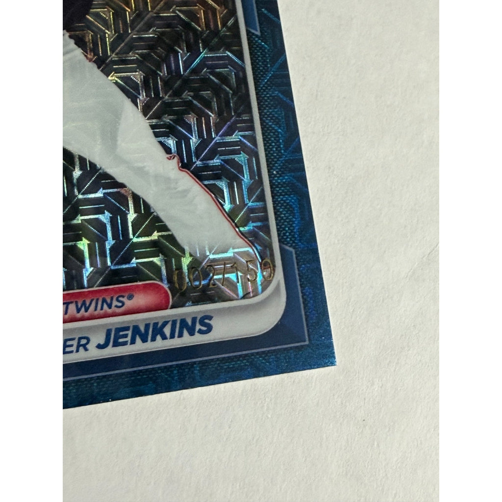 2024 Bowman Chrome 1st Blue Mojo Refractor Walker Jenkins Minnesota Twins /150
