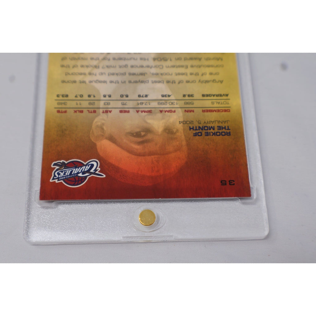 Lebron James Rookie Of The Month #35 2003-2004 Upper Deck Freshman Season RC